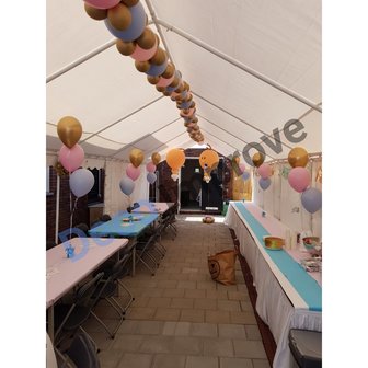 Flexibele SoftPastel Slingers Ballondecoratie Medium per meter 