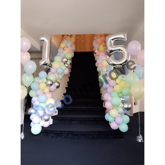 Pastel Organic Slinger Ballondecoratie per Meter