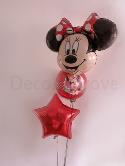 Minnie Mouse Folieballonnen Helium Ballonnenboeket aan Folie Gewichtje
