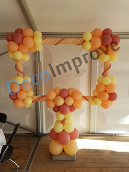 Zachte Romance Foto Frame Ballondecoratie 