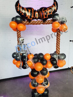 Halloween Vleermuis Foto Frame Ballondecoratie 100x100cm 