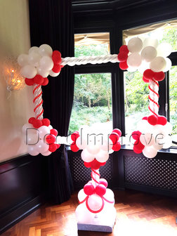 Liefdevol Rood Luxe Foto Frame Ballondecoratie