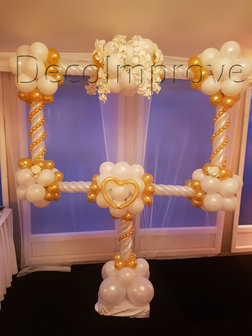 Oud Engels Foto Frame Ballondecoratie