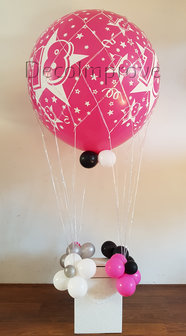 Hot Pink Sweet 18 Luchtballon Ballondecoratie