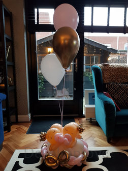 Kleine Prinses Tweeling Meisje Ballondecoratie