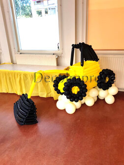 Shovel Truck op Zandberg Ballondecoratie