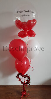 Ocean&#039;s Love Helium Ballonnen Boeket met Hartvormig Ballongewicht Bellonnentros