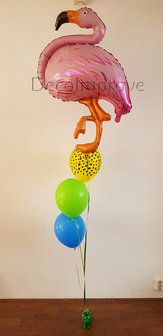Jungel Flamingo Helium Ballonnen Boeket 