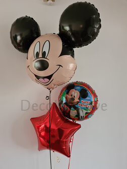 Mickey Mouse Folieballonnen Helium Ballonnenboeket aan Folie Ballongewichtje