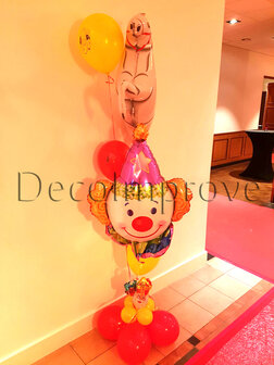Sinterklaas Circus Clown Folie Ballonnen Tros Helium Ballonnenboeket -