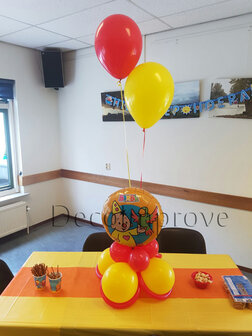 Bumba Oranje Tafeldecoratie met Helium Ballonnen