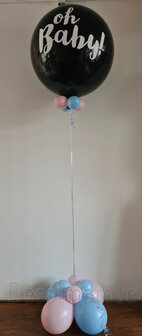 Gender Reveal &#039;Oh Baby&#039; Cloudbuster Helium Ballon