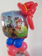 Paw Patrol met Brandweerhelm Cadeauballon Stuffer Ballon