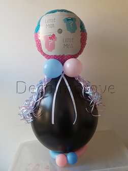 Gender Reveal Strikje of Vlinderdas Cadeauballon Stuffer Ballon