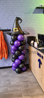 Ballonnenpilaar Standaard Heks Halloween