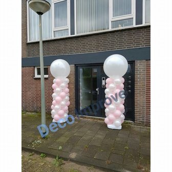 Ballonnenpilaar Standaard 220cm Clusters van 4