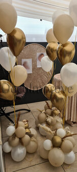 A touch of White Luxe Ballonnenboeket Helium Ballonnen Tros