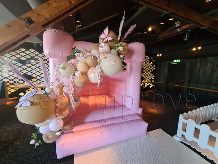 Nude met Bloemen en Vlinders Organic Slinger Ballondecoratie per Meter