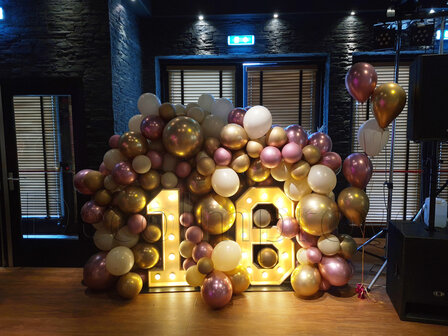 Chroom Organic &#039;16&#039; Heuvel Ballondecoratie