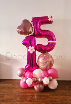 Pink Passion &#039;15&#039; Medium Collage Ballondecoratie