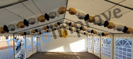 Chroom Flexibele Slingers Ballondecoratie Medium per meter 