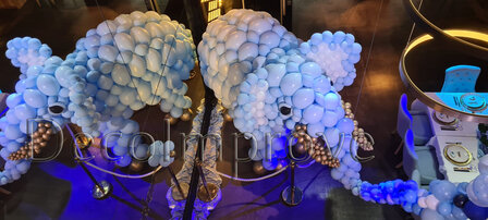 Afrikaanse Olifant Blauw Ballondecoratie