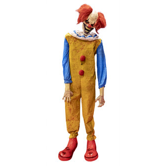 Stuiptrekkende Clown Animatron Bewegend Figuur Verhuur