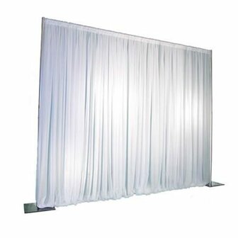 Wit Doek Pipe&amp;Drape Systeem 3m Hoog Verhuur