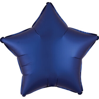 Anagram Marine Blauw Zijdeglans Ster Folie Ballon 43cm