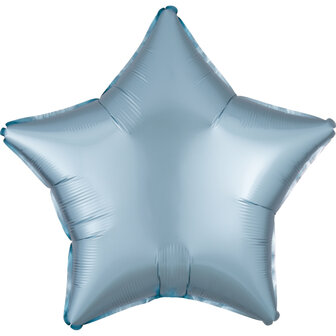Anagram Pastel Blauw Zijdeglans Ster Folie Ballon 43cm
