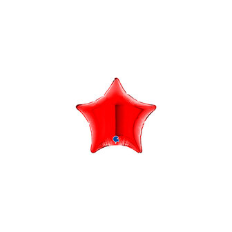 Grabo Rood Ster Folie Ballon 10cm