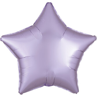 Anagram Pastel Lila Luxe Satijn Ster Folie Ballon 45cm