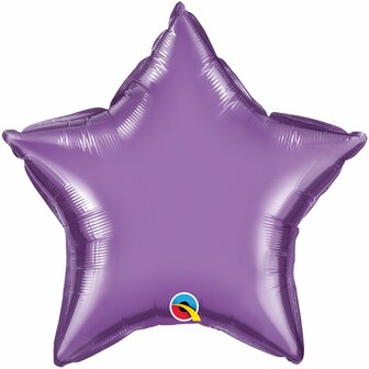 Qualatex Chroom Paars Ster Folie Ballon 45cm Chrome Purple