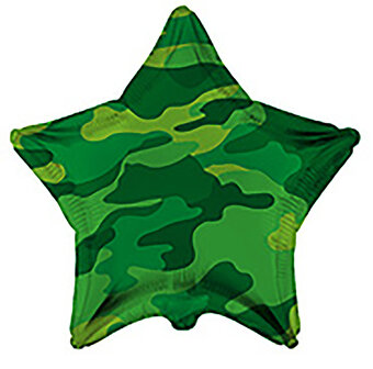 Flex Camouflage Ster Folie Ballon 45cm