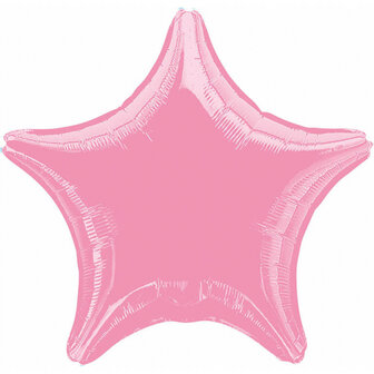 Anagram Roze Ster Folie Ballon 48cm