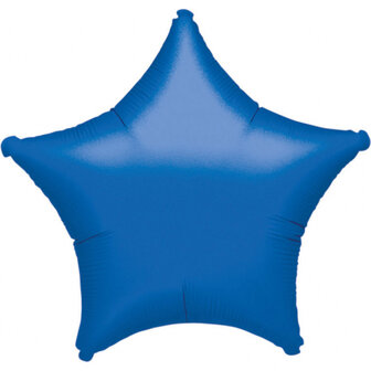 Anagram Blauw Ster Folie Ballon 48cm