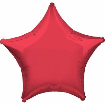 Anagram Rood Ster Folie Ballon 51cm