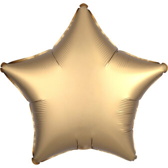Anagram Goud Satijn Ster Folie Ballon 48cm