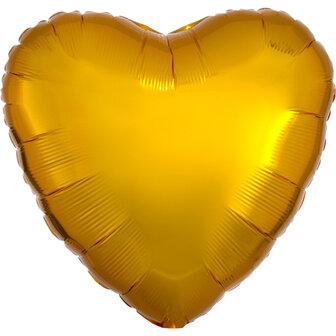 Anagram Goud Metallic Hart Folie Ballon 43cm