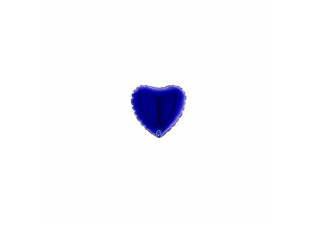 Grabo Donker Blauw Hart Folie Ballon 10cm