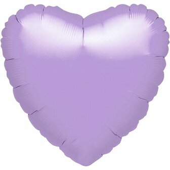 Anagram Pastel Lila Hart Folie Ballon 45cm