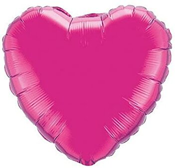 Qualatex Magenta Hart Folie Ballon 90cm