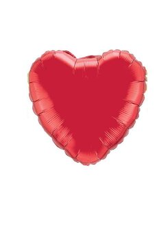 Flex Rood Hart Folie Ballon 23cm