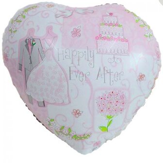 Anagram Happily Ever After Hart Folie Ballon 43cm