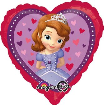 Anagram Prinses Sofia Hart Folie Ballon 45cm