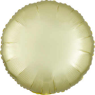 Anagram Pastel Geel Luxe Satijn Folie Ballon 45cm