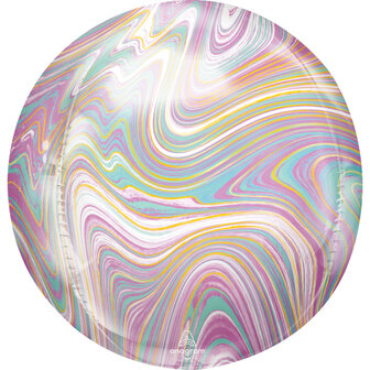 Anagram Pastel Marblez Orbz Folie Ballon 40cm