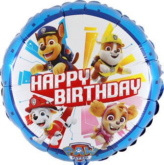 Anagram Paw Patrol &#039;Happy Birthday&#039; Folie Ballon 45cm