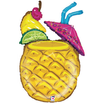 Grabo Tropische Ananascocktail Folie Ballon 94cm