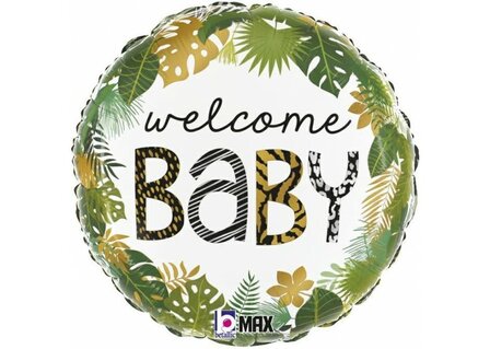 Grabo Jungledieren &#039;Welcome Baby&#039; Folie Ballon 45cm